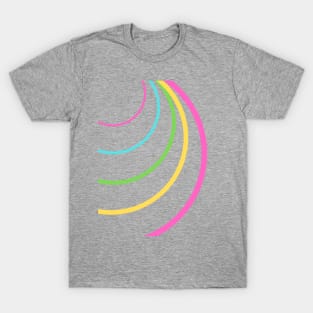 Wave light Circle Texture T-Shirt